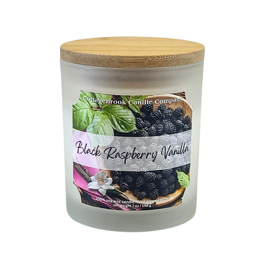 Black Raspberry Vanilla Soy Candle | 100% Soy Wax, Hand-Poured, Eco-Friendly