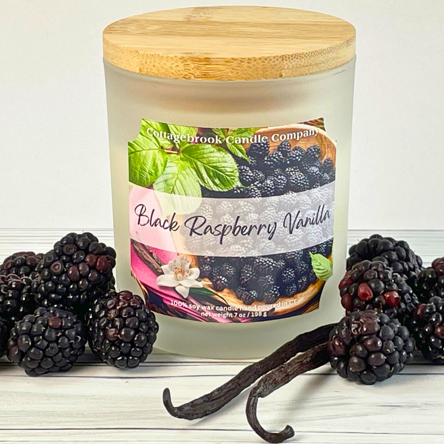 Black Raspberry Vanilla Soy Candle | 100% Soy Wax, Hand-Poured, Eco-Friendly