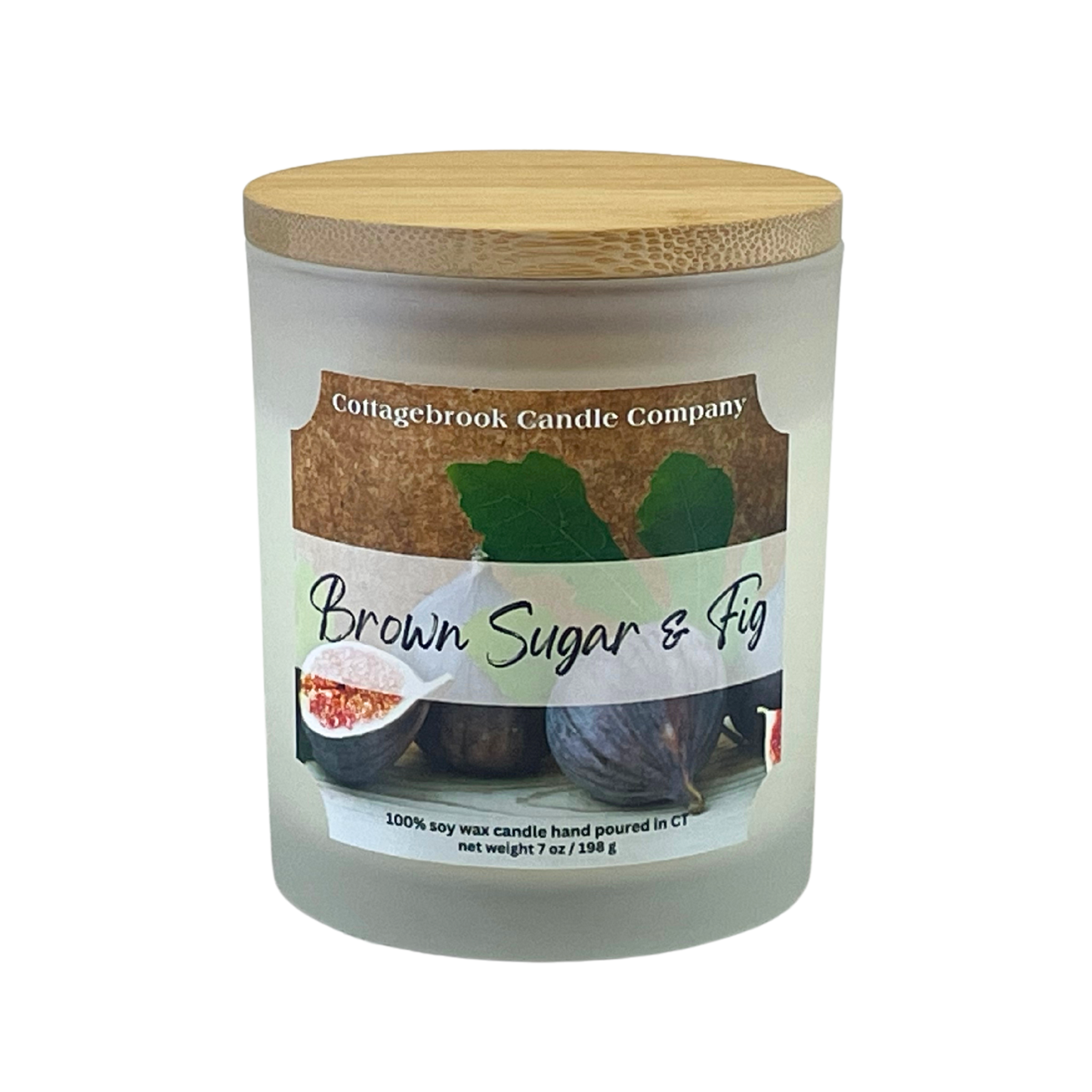 Brown Sugar & Fig Soy Candle | 100% Soy Wax, Hand-Poured, Eco-Friendly