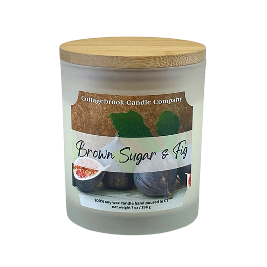 Brown Sugar & Fig Soy Candle | 100% Soy Wax, Hand-Poured, Eco-Friendly