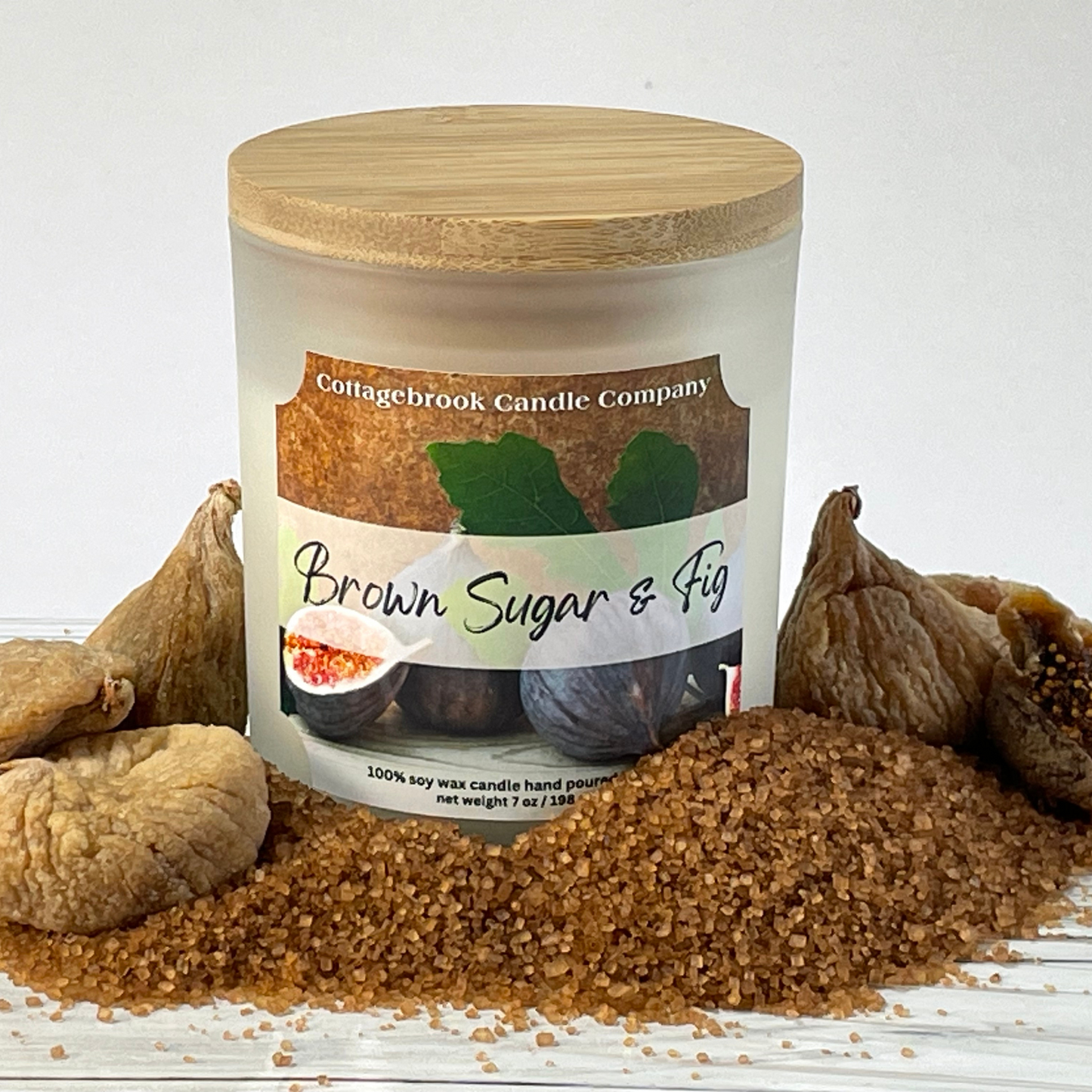 Brown Sugar & Fig Soy Candle | 100% Soy Wax, Hand-Poured, Eco-Friendly