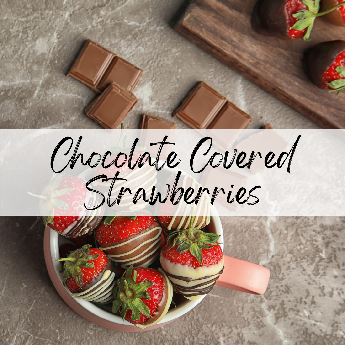 Chocolate Covered Strawberries Soy Candle | 100% Soy Wax, Hand-Poured, Eco-Friendly