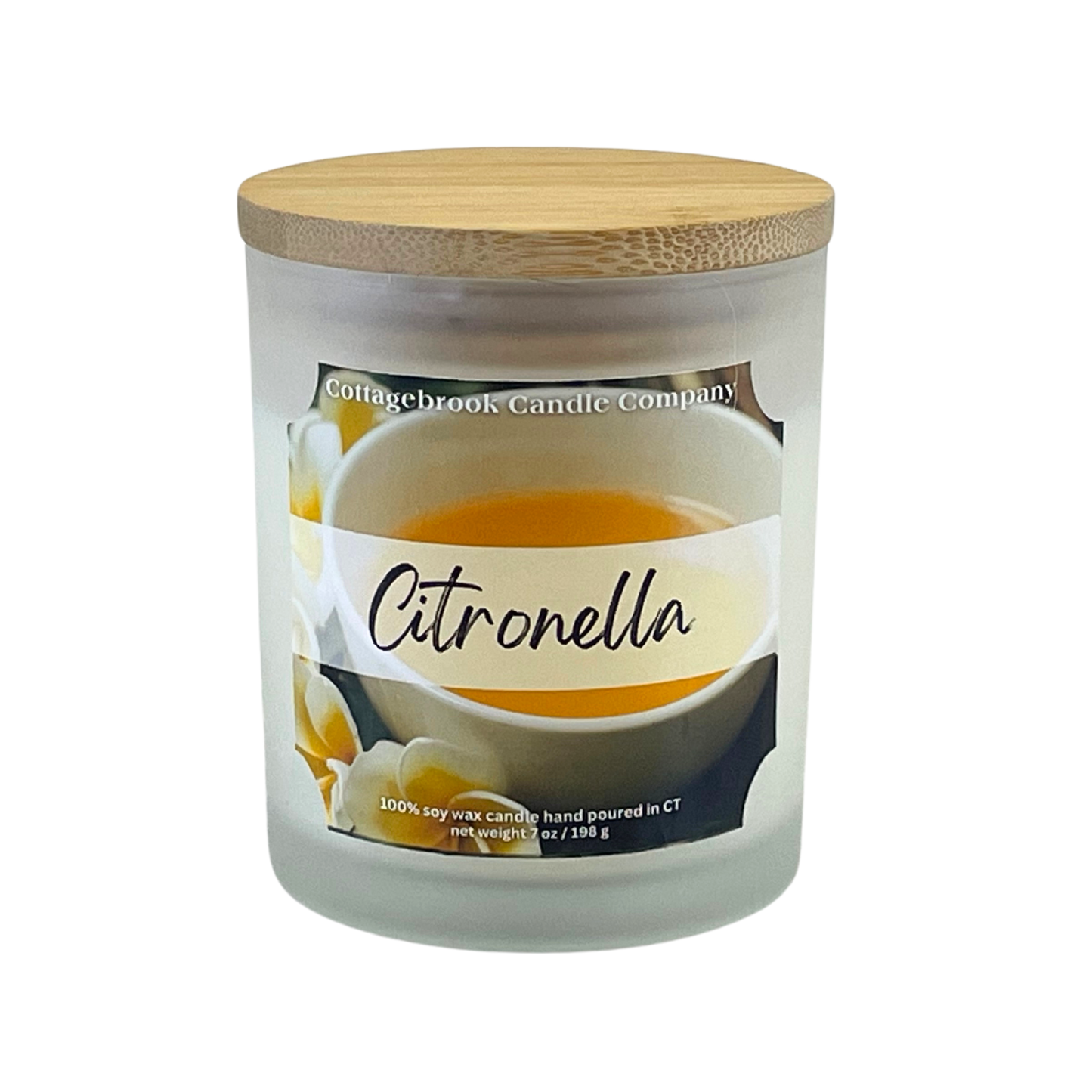 Citronella Soy Candle | 100% Soy Wax, Hand-Poured, Eco-Friendly