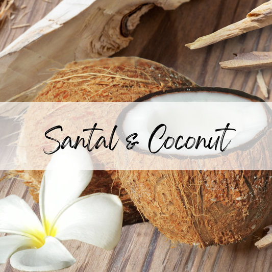 Santal & Coconut Soy Candle | 100% Soy Wax, Hand-Poured, Eco-Friendly