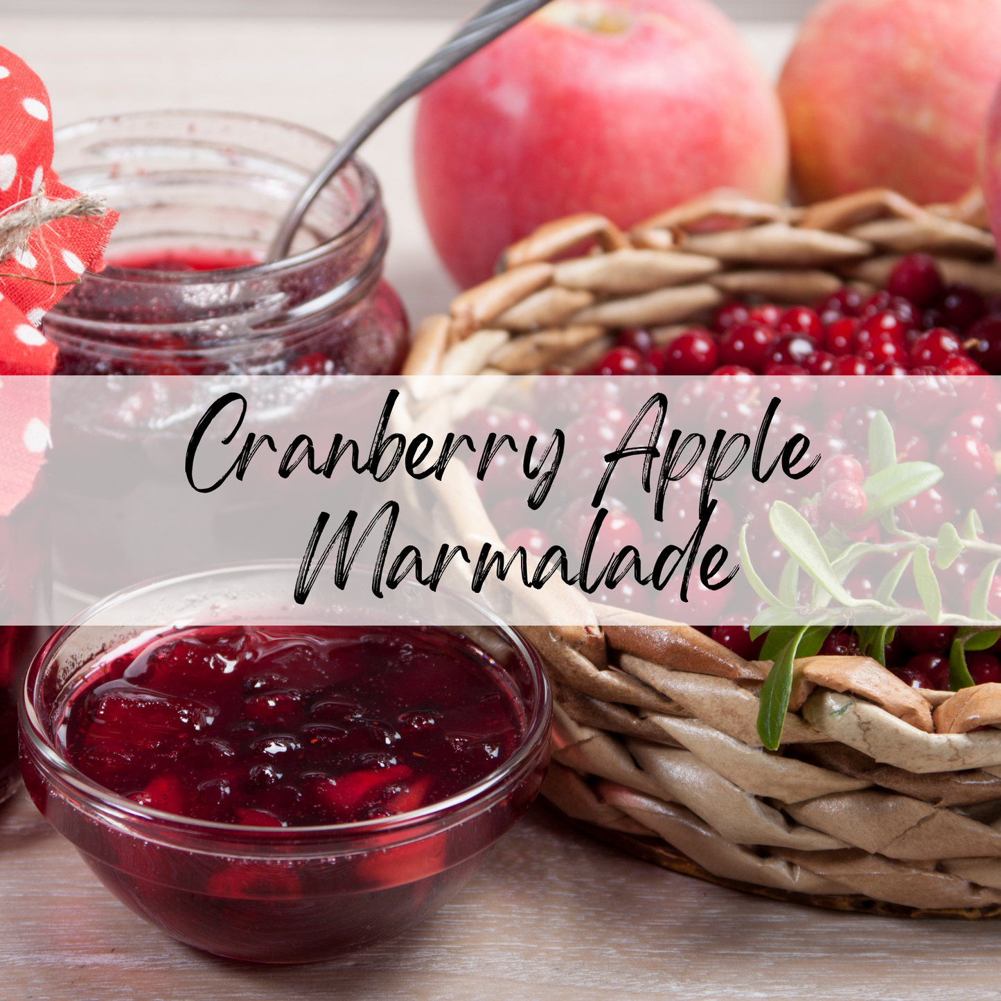 Cranberry Apple Marmalade Soy Candle | 100% Soy Wax, Hand-Poured, Eco-Friendly