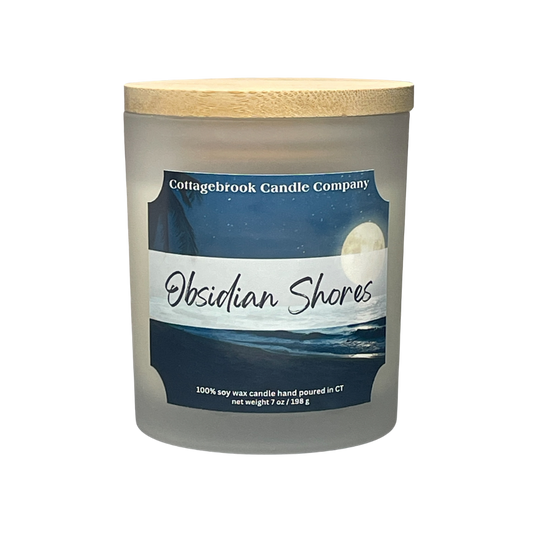 Obsidian Shores Soy Candle | 100% Soy Wax, Hand-Poured, Eco-Friendly