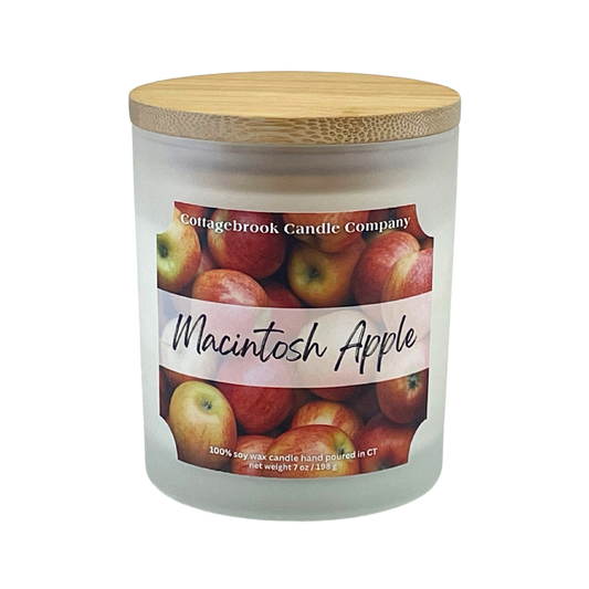 Macintosh Apple Soy Candle | 100% Soy Wax, Hand-Poured, Eco-Friendly