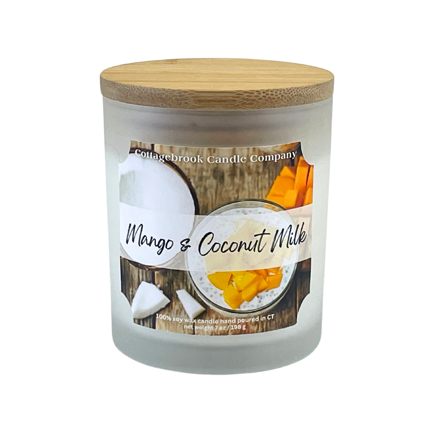 Mango & Coconut Milk Soy Candle | 100% Soy Wax, Hand-Poured, Eco-Friendly