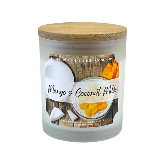 Mango & Coconut Milk Soy Candle | 100% Soy Wax, Hand-Poured, Eco-Friendly