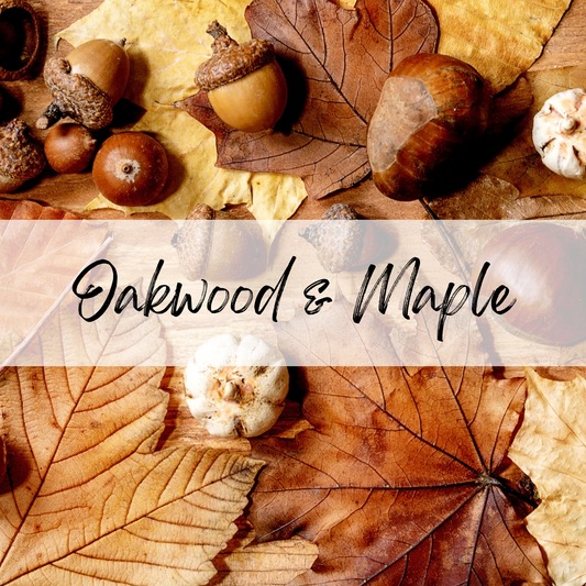 Oakwood & Maple Soy Candle | 100% Soy Wax, Hand-Poured, Eco-Friendly