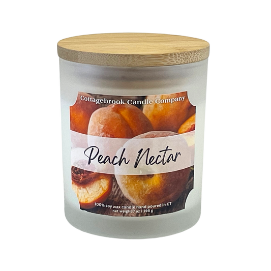 Peach Nectar Soy Candle | 100% Soy Wax, Hand-Poured, Eco-Friendly