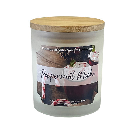 Peppermint Mocha Soy Candle | 100% Soy Wax, Hand-Poured, Eco-Friendly