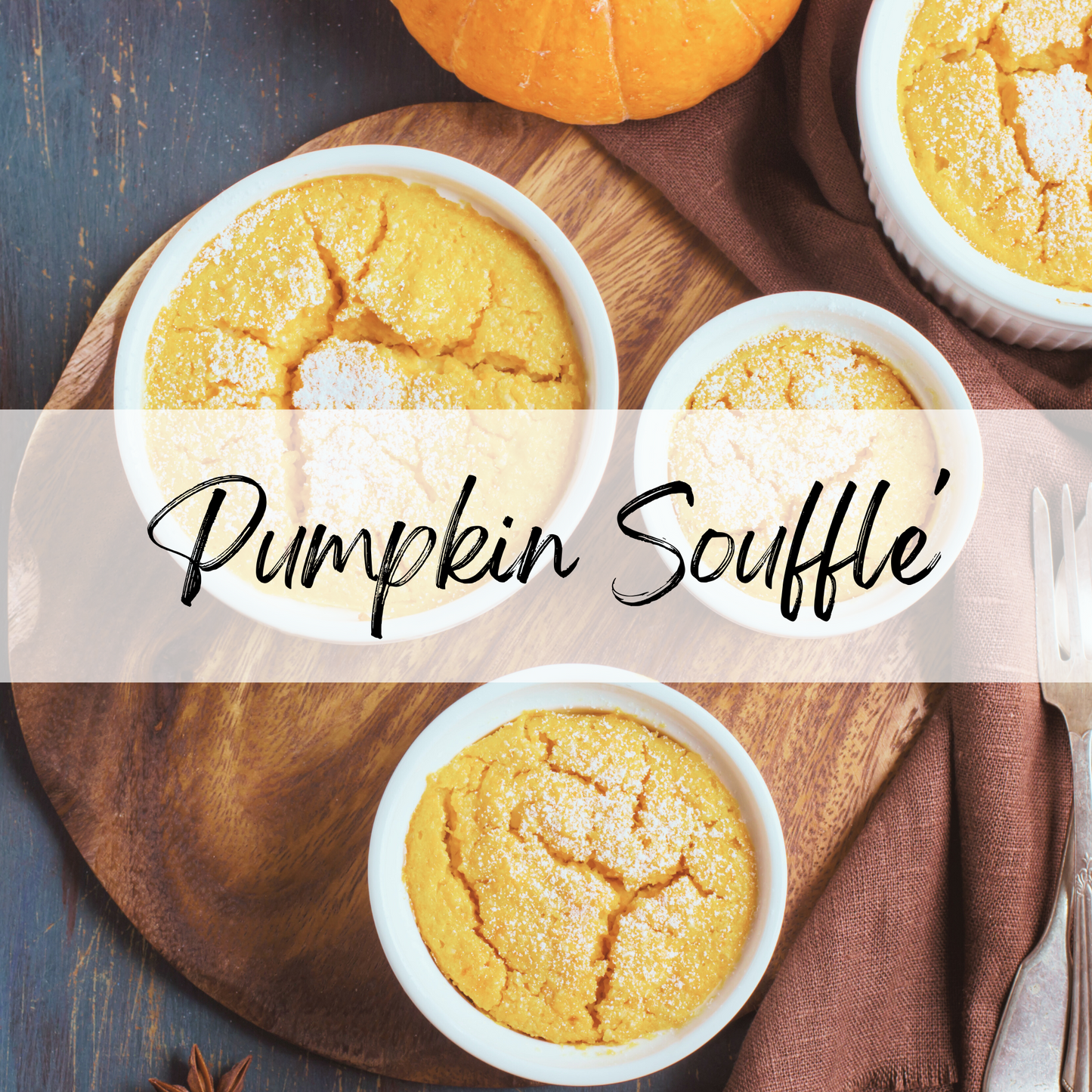 Pumpkin Soufflé Soy Candle | 100% Soy Wax, Hand-Poured, Eco-Friendly