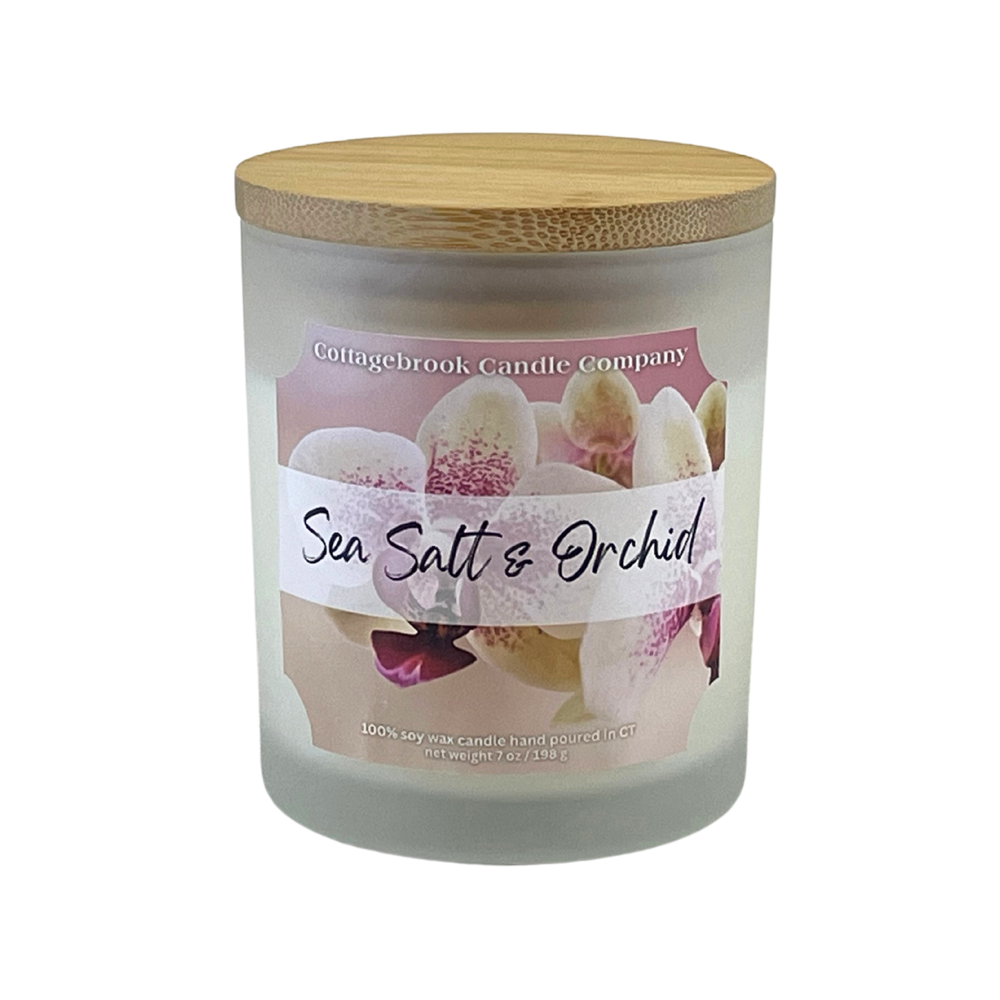 Sea Salt & Orchid Soy Candle | 100% Soy Wax, Hand-Poured, Eco-Friendly