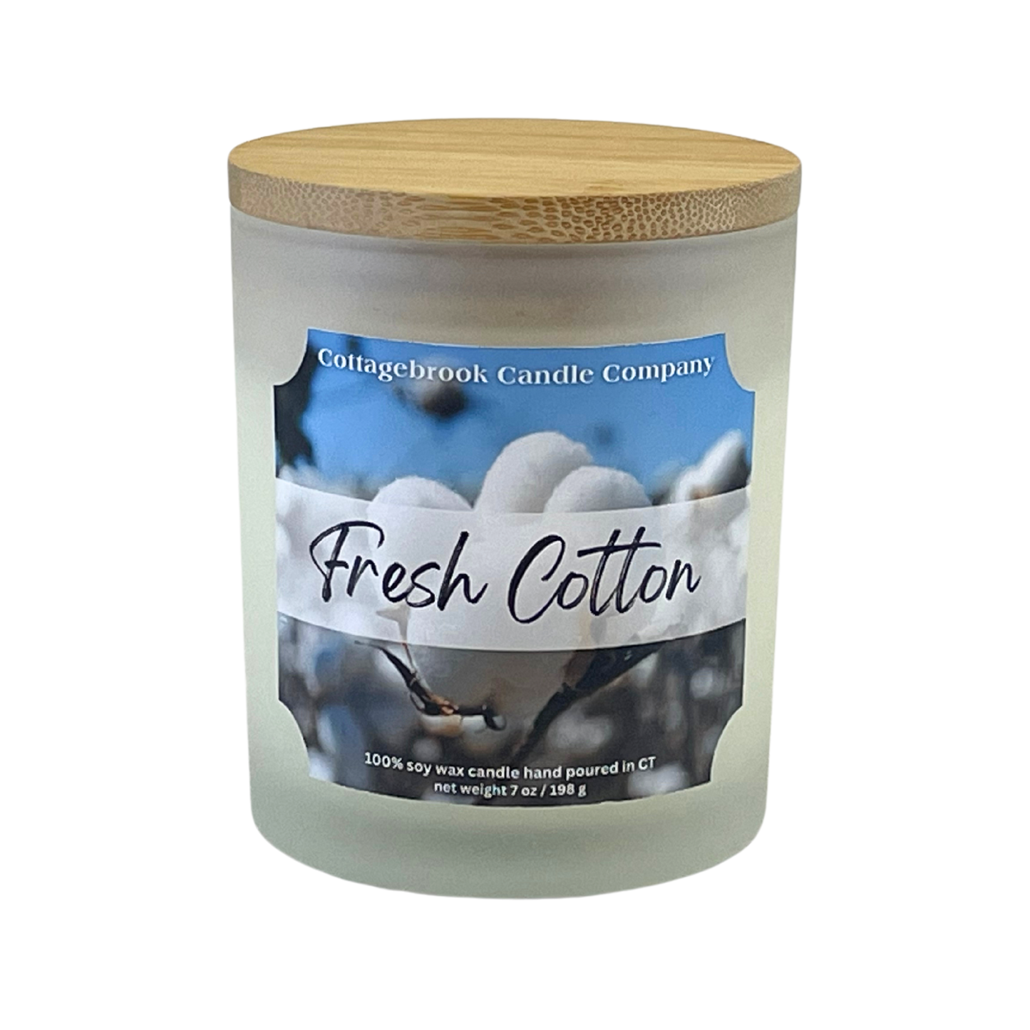 Fresh Cotton Soy Candle | 100% Soy Wax, Hand-Poured, Eco-Friendly