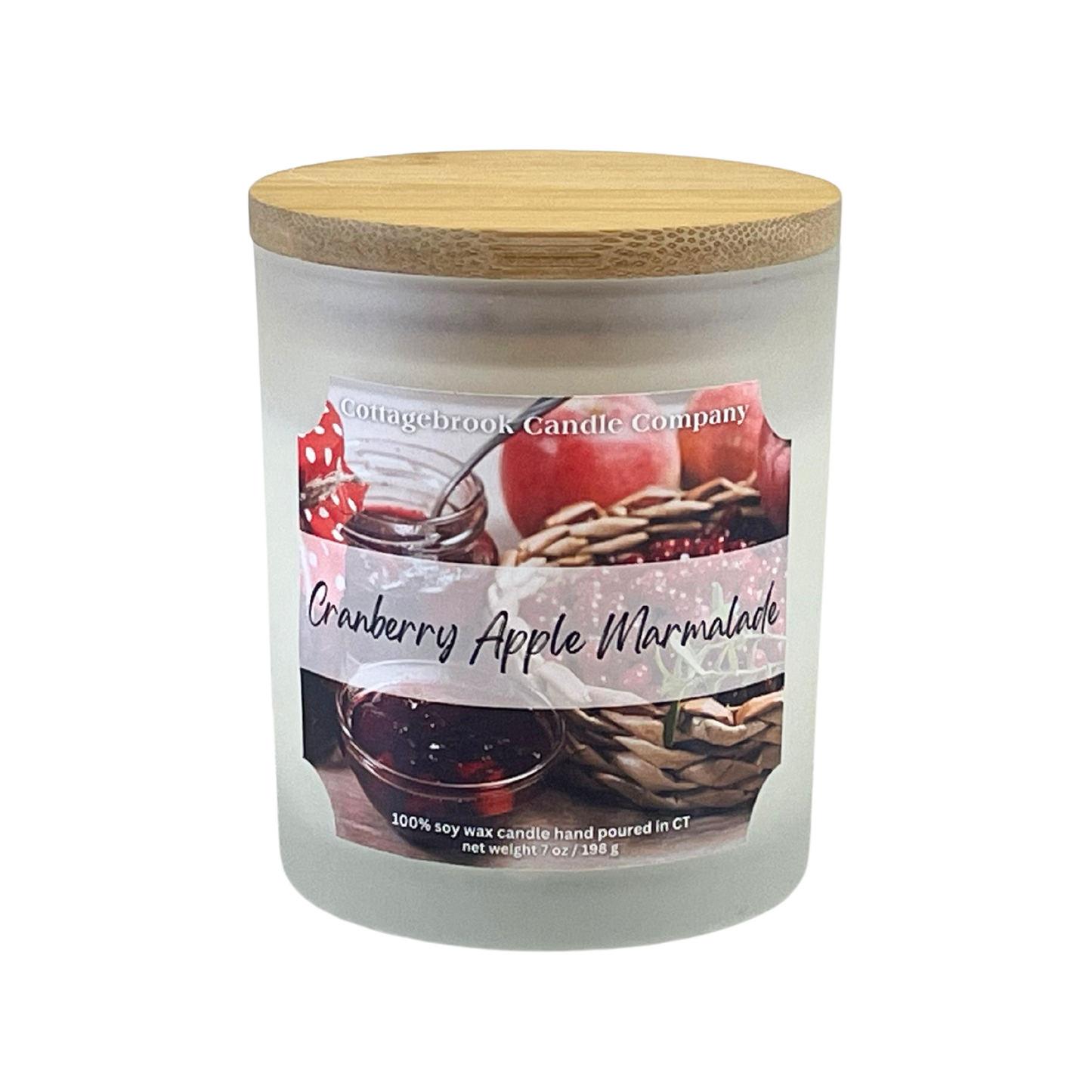 Cranberry Apple Marmalade Soy Candle | 100% Soy Wax, Hand-Poured, Eco-Friendly