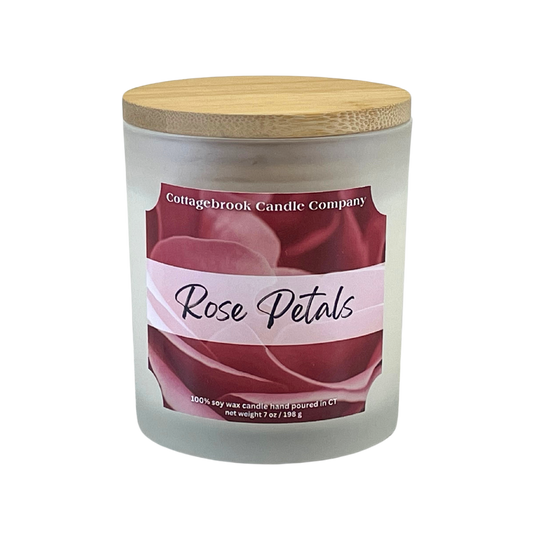 Rose Petals Soy Candle | 100% Soy Wax, Hand-Poured, Eco-Friendly