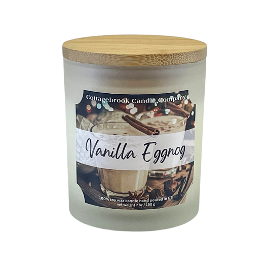 Vanilla Eggnog Soy Candle | 100% Soy Wax, Hand-Poured, Eco-Friendly