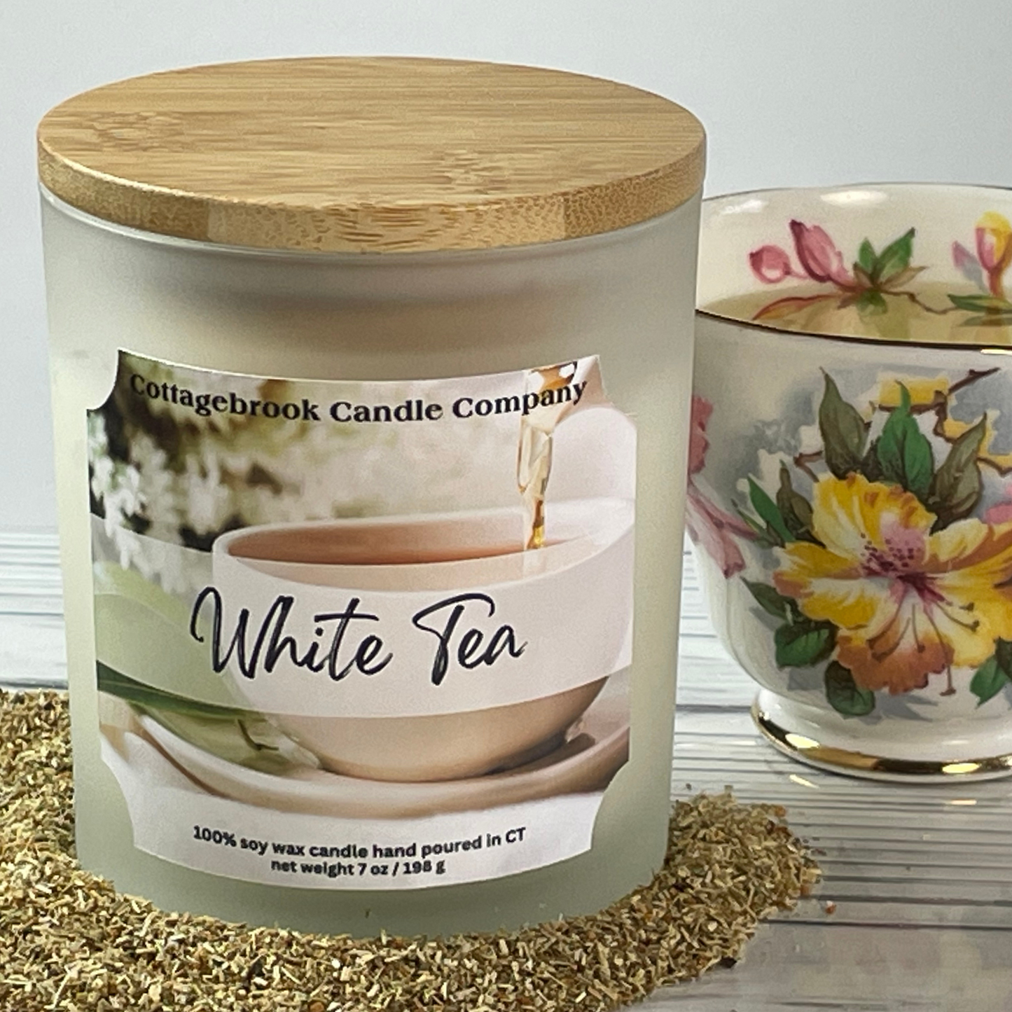 White Tea Soy Candle | 100% Soy Wax, Hand-Poured, Eco-Friendly