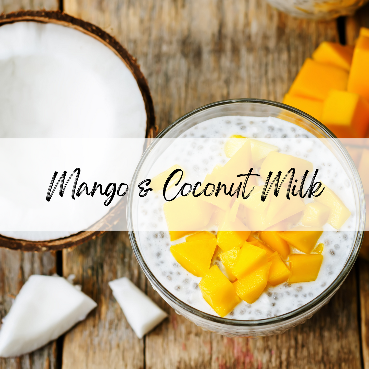 Mango & Coconut Milk Soy Candle | 100% Soy Wax, Hand-Poured, Eco-Friendly