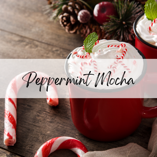 Peppermint Mocha Soy Candle | 100% Soy Wax, Hand-Poured, Eco-Friendly