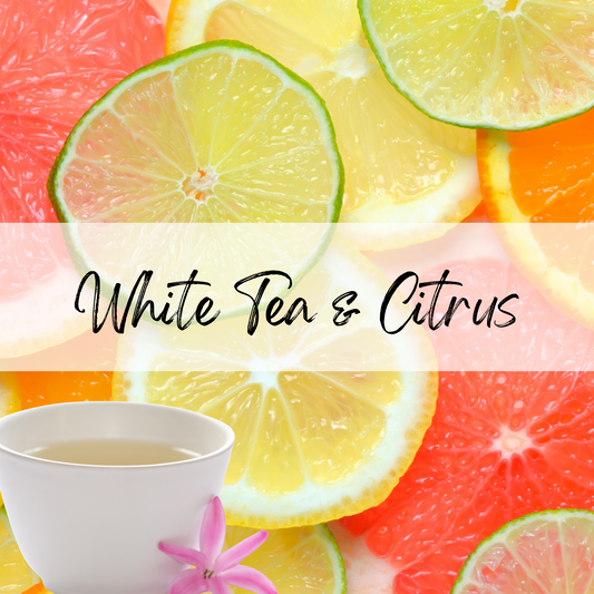 White Tea & Citrus Soy Candle | 100% Soy Wax, Hand-Poured, Eco-Friendly