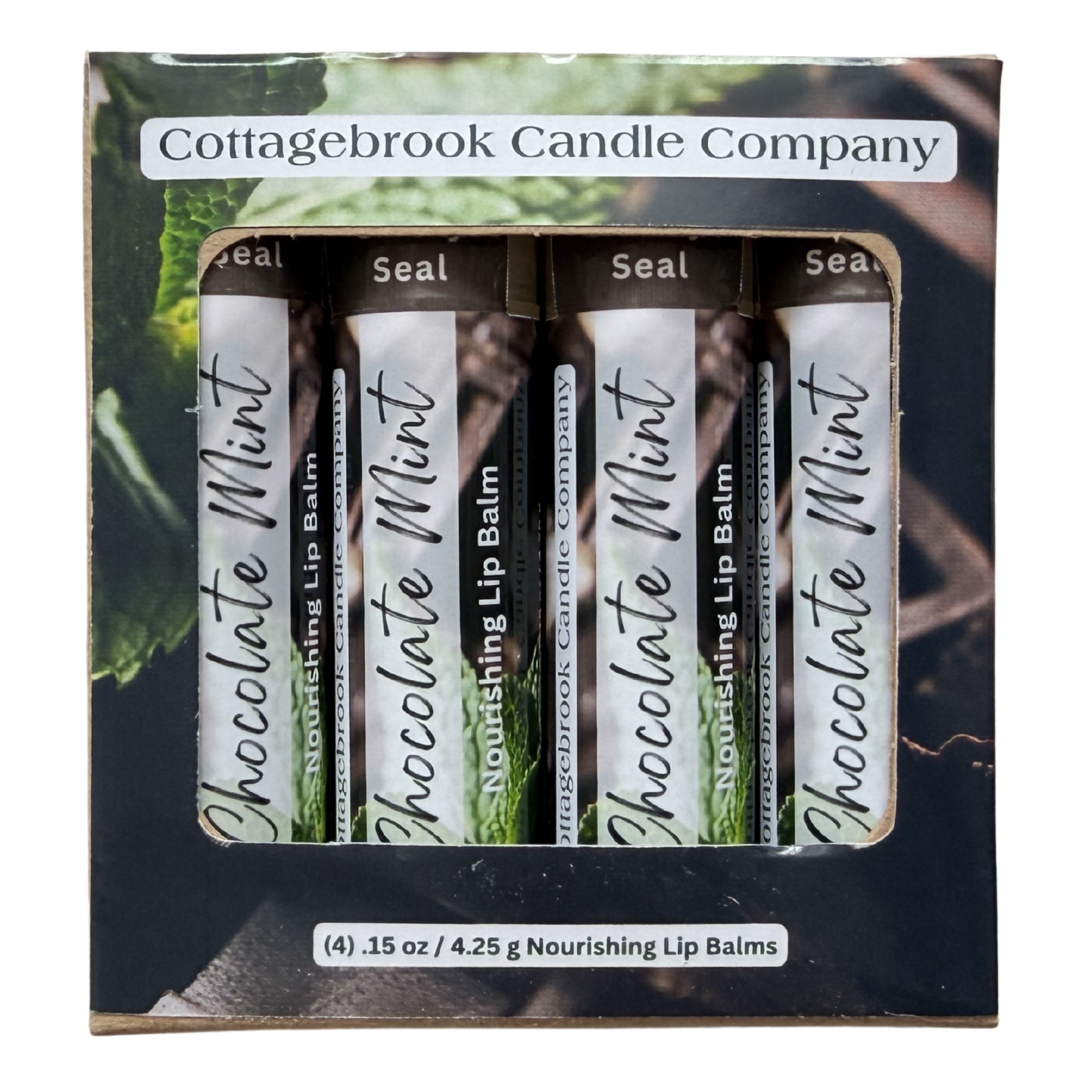 Chocolate Mint Nourishing Lip Balm (4-pk)