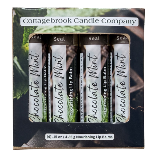 Chocolate Mint Nourishing Lip Balm (4-pk)