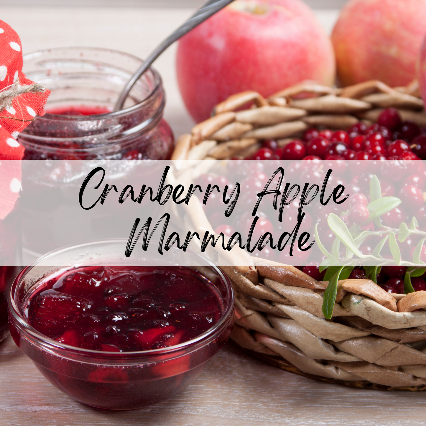 Cranberry Apple Marmalade Soy Candle