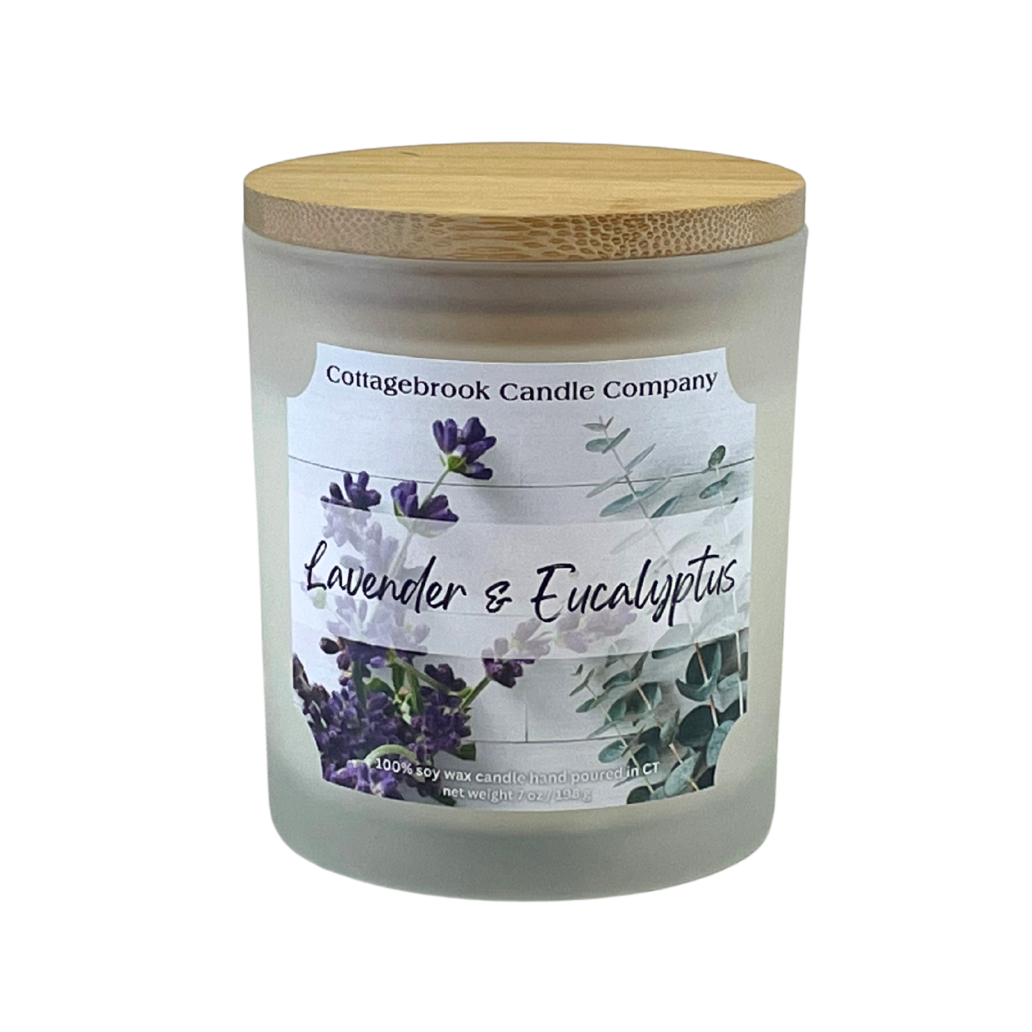 Lavender & Eucalyptus Soy Candle | 100% Soy Wax, Hand-Poured, Eco-Friendly