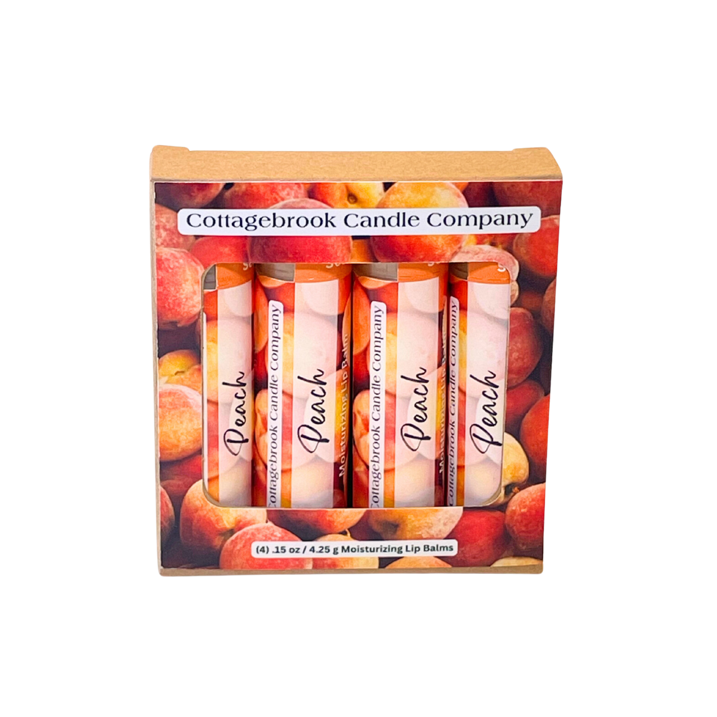 Peach Moisturizing Lip Balm (4 pk)