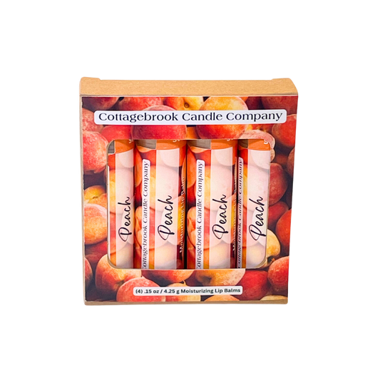 Peach Moisturizing Lip Balm (4 pk)