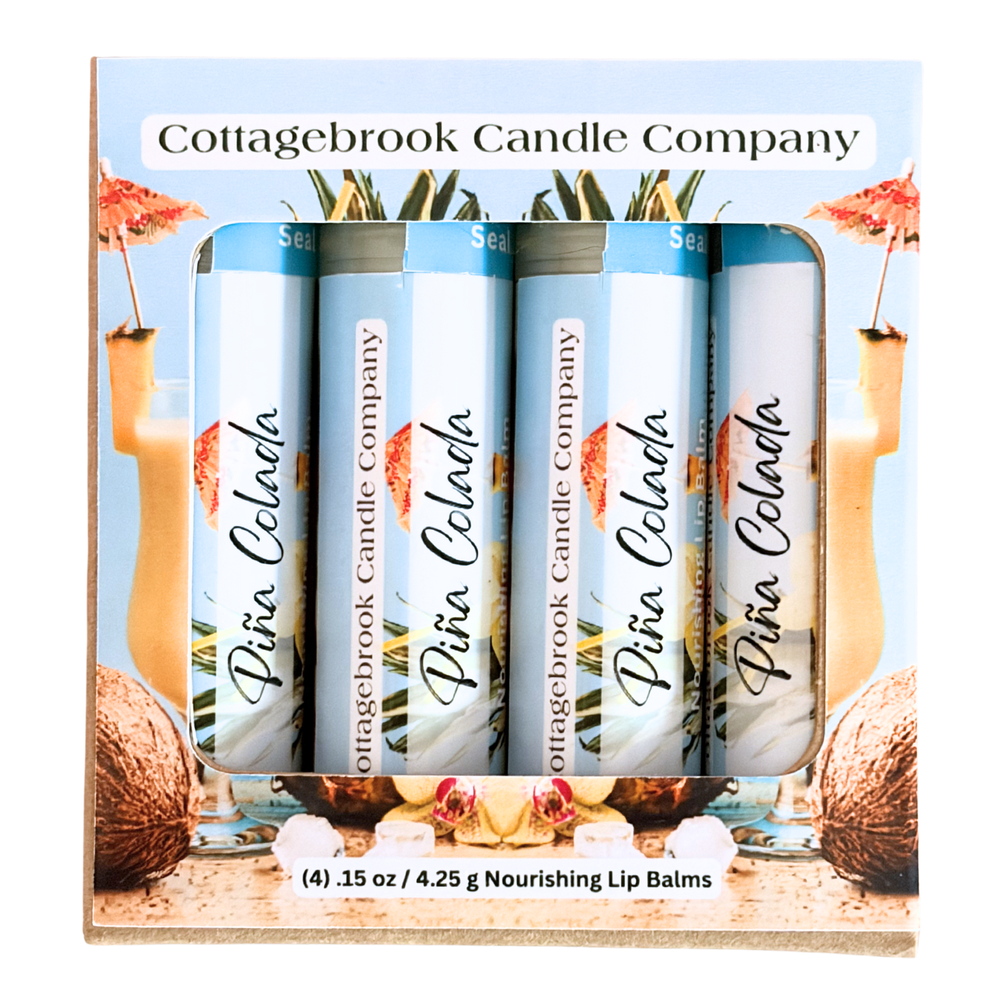 Piña Colada Nourishing Lip Balm (4-pk)