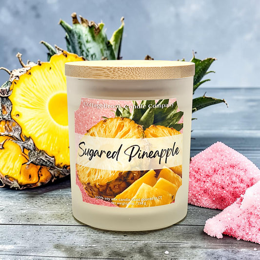 Sugared Pineapple Soy Candle | 100% Soy Wax, Hand-Poured, Eco-Friendly