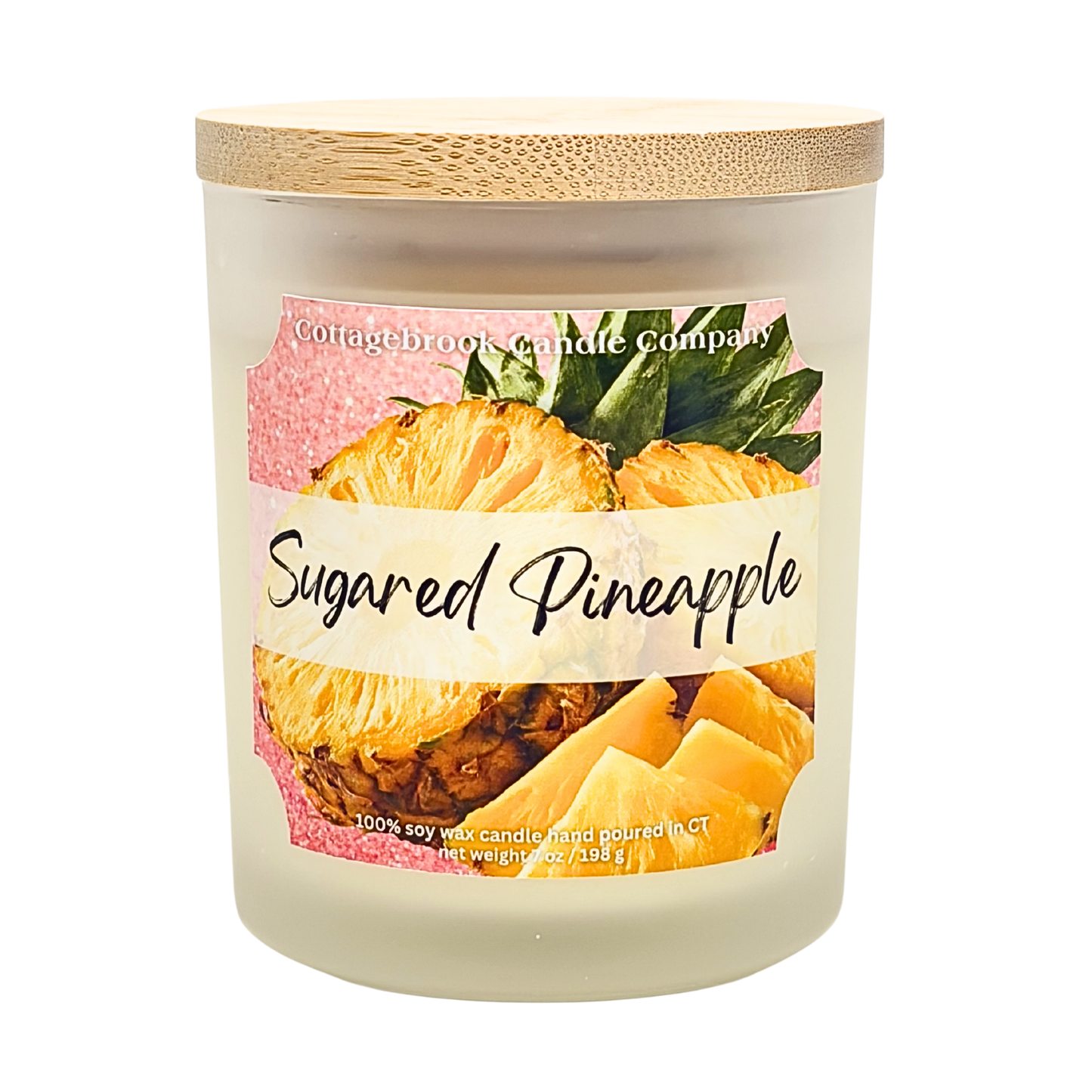 Sugared Pineapple Soy Candle | 100% Soy Wax, Hand-Poured, Eco-Friendly
