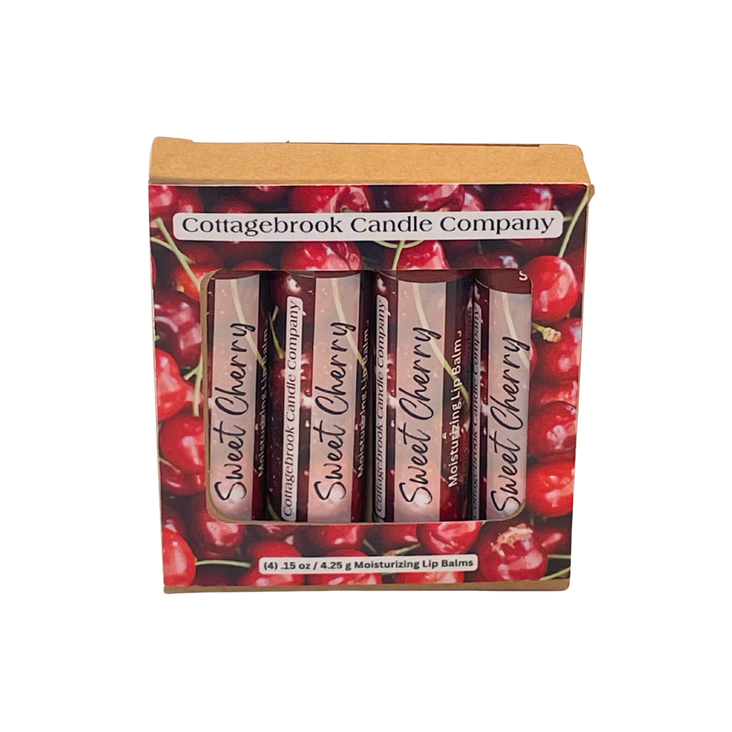 Sweet Cherry Moisturizing Lip Balm (4 pk)